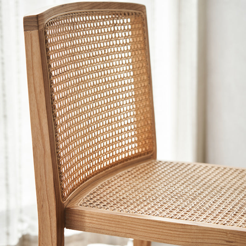 Traditional Style Dining Chairs Armless Chair with Wood Legs for Home