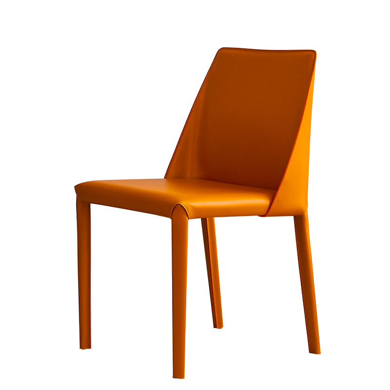 Faux Leather Dining Side Chair Contemporary Dining Room Chair