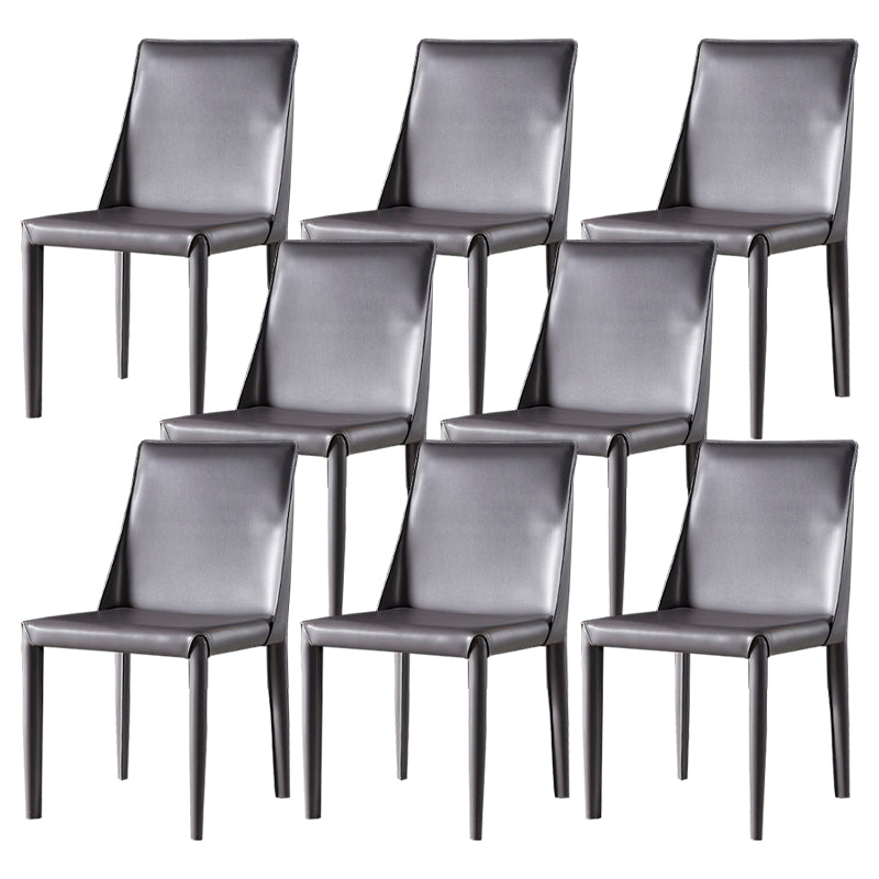 Faux Leather Dining Side Chair Contemporary Dining Room Chair