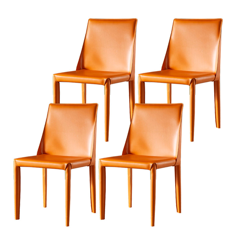 Faux Leather Dining Side Chair Contemporary Dining Room Chair