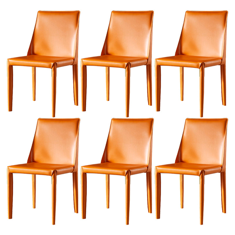 Faux Leather Dining Side Chair Contemporary Dining Room Chair