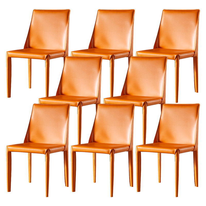 Faux Leather Dining Side Chair Contemporary Dining Room Chair