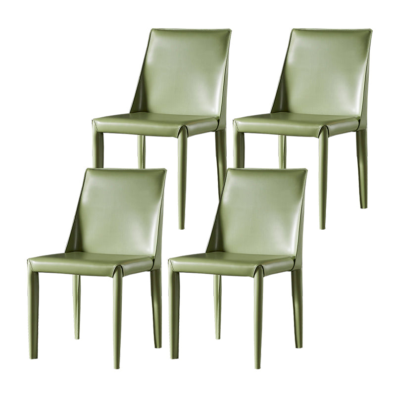 Faux Leather Dining Side Chair Contemporary Dining Room Chair