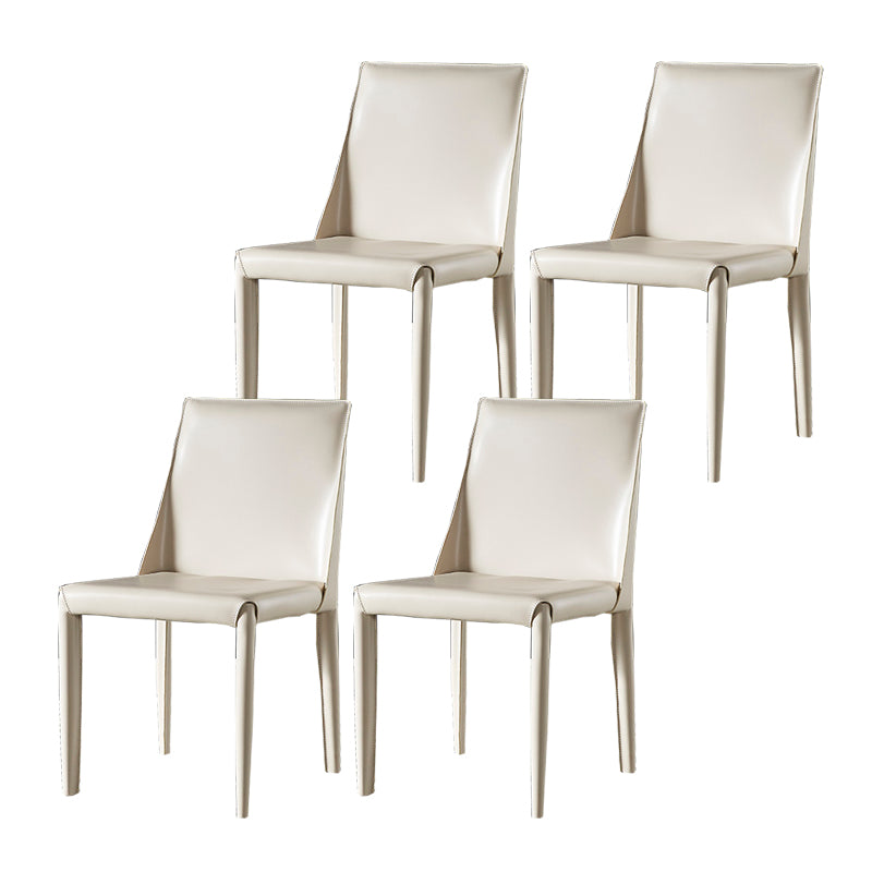Faux Leather Dining Side Chair Contemporary Dining Room Chair
