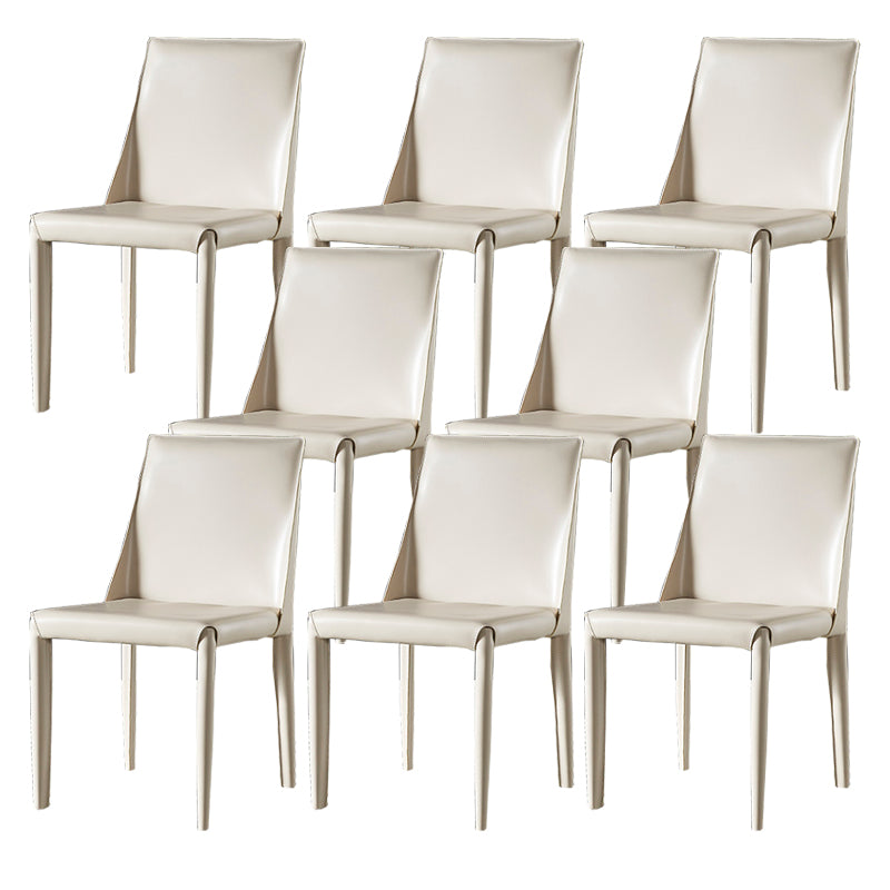 Faux Leather Dining Side Chair Contemporary Dining Room Chair