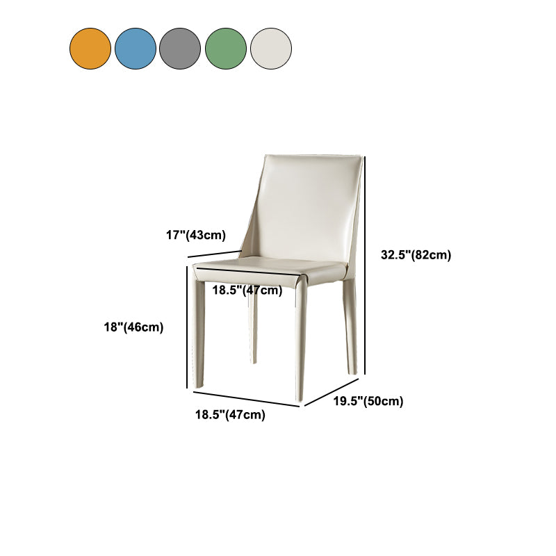 Faux Leather Dining Side Chair Contemporary Dining Room Chair