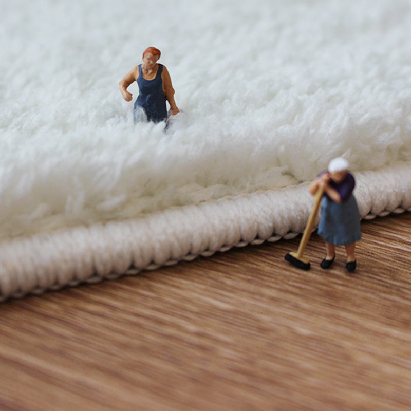 Minimalist Deck Pattern Rug Polyester Carpet Non-Slip Backing Area Rug for Living Room