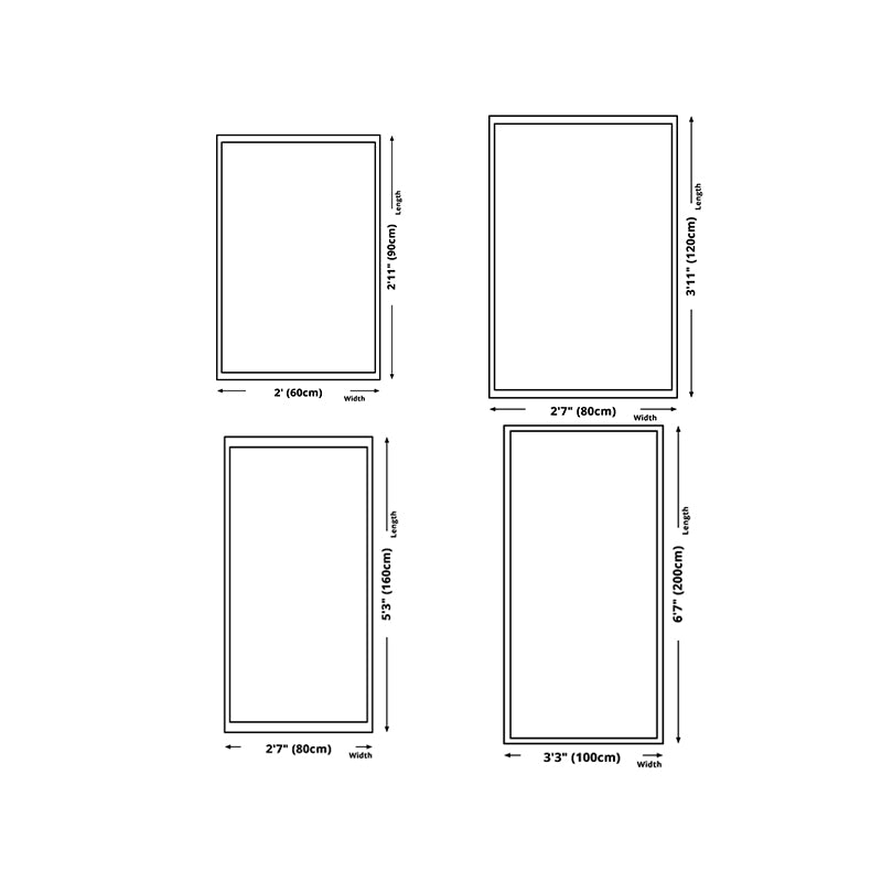 Minimalist Deck Pattern Rug Polyester Carpet Non-Slip Backing Area Rug for Living Room