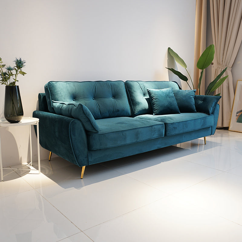 63.38 Inch Long Flared Arm Sofa Contemporary Standard Sofa for Living Room