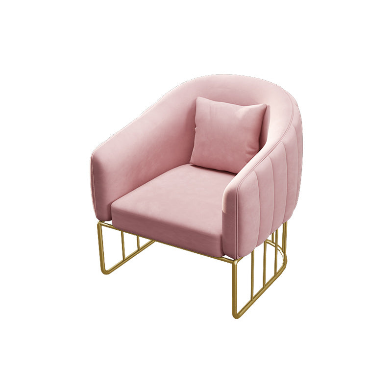 25.59" W x 29.52" H Velvet Tuxedo Arm Sofa Contemporary Standard Sofa with Tight Back