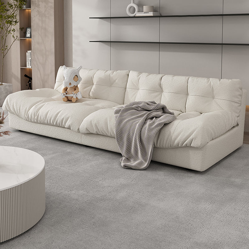 35.43" W x 30.70" H Armless Sofa Contemporary Standard Sofa with Biscuit Back