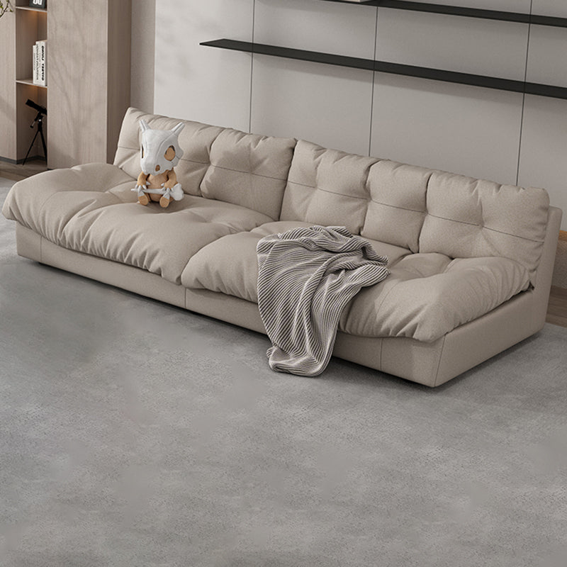 35.43" W x 30.70" H Armless Sofa Contemporary Standard Sofa with Biscuit Back