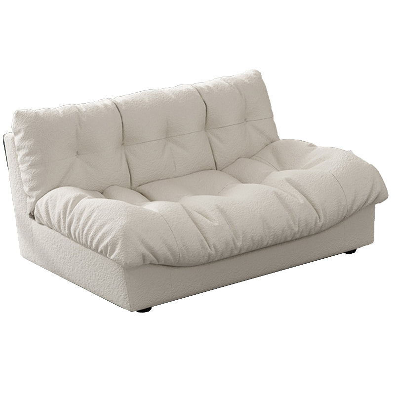 35.43" W x 30.70" H Armless Sofa Contemporary Standard Sofa with Biscuit Back