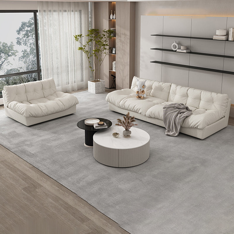 35.43" W x 30.70" H Armless Sofa Contemporary Standard Sofa with Biscuit Back