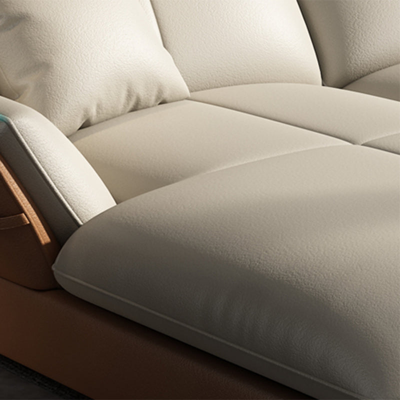 Collapsible Armrest Cushioned Backrest Sofa Bed Sponge Padded Sofa