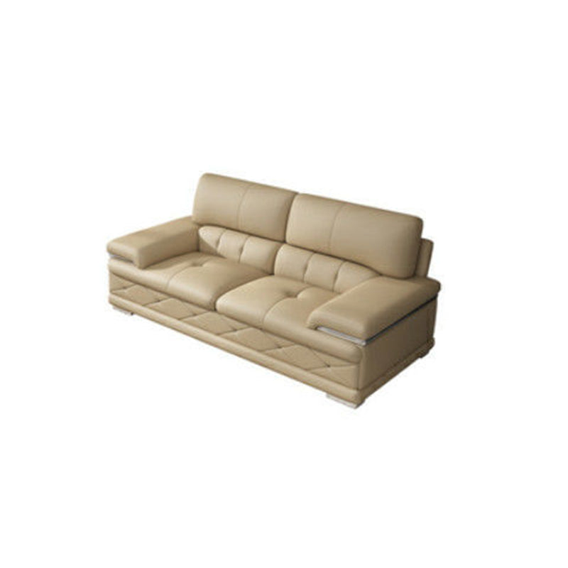 Upholstered Armrest Cushioned Back Sponge Padded Sofa Bed Grey/yellow Sofa
