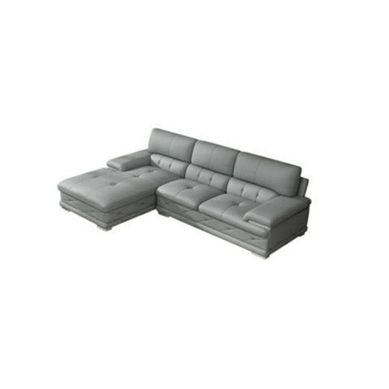 Upholstered Armrest Cushioned Back Sponge Padded Sofa Bed Grey/yellow Sofa