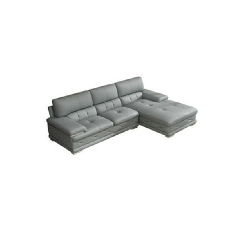 Upholstered Armrest Cushioned Back Sponge Padded Sofa Bed Grey/yellow Sofa