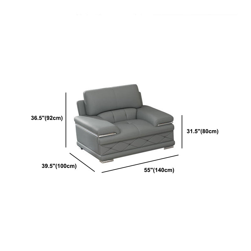 Upholstered Armrest Cushioned Back Sponge Padded Sofa Bed Grey/yellow Sofa