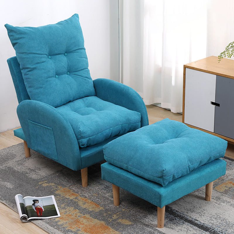 Linen Convertible Chair 28.74" L x 33.85" W x36.61" H Tufted Cushions Chair