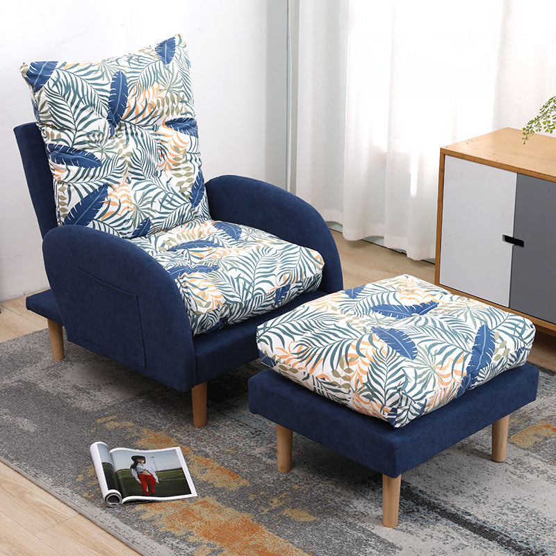 Linen Convertible Chair 28.74" L x 33.85" W x36.61" H Tufted Cushions Chair