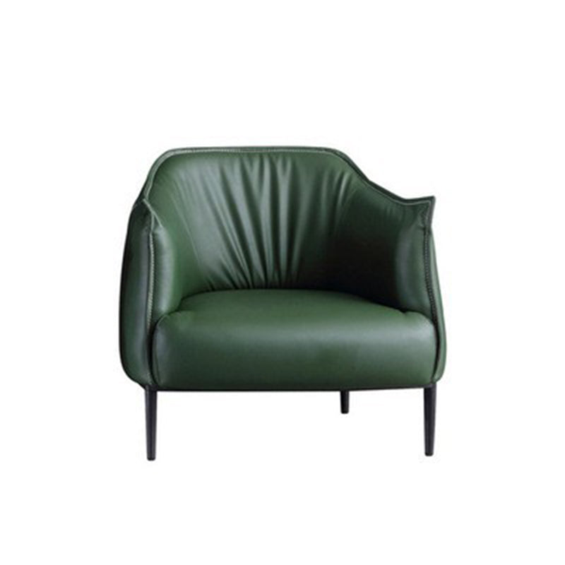 Faux Leather Arm Chair 32.28" L x 32.28" W x 29.92" H Accent Armchair for Living Room