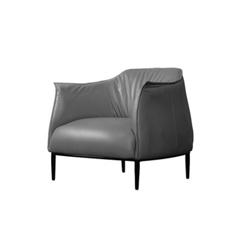 Faux Leather Arm Chair 32.28" L x 32.28" W x 29.92" H Accent Armchair for Living Room