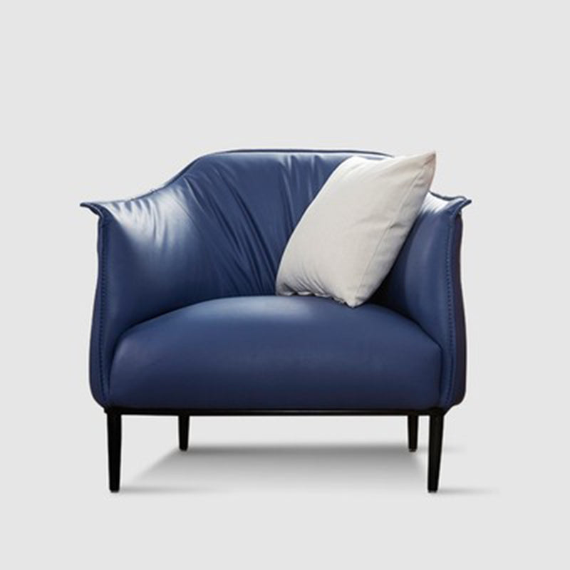 Faux Leather Arm Chair 32.28" L x 32.28" W x 29.92" H Accent Armchair for Living Room