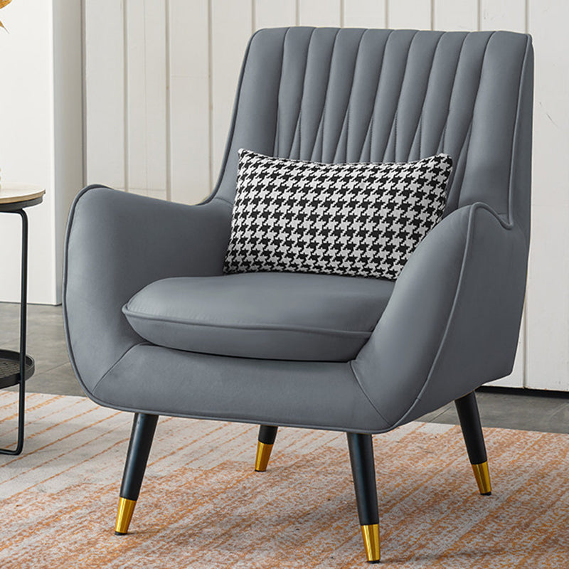 Faux Leather Chair 31.4" L x 27.5" W x 35.4" H Arms Included Chair