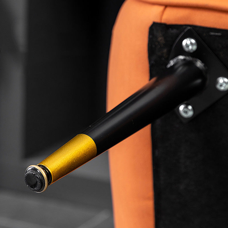 Scandinavian 30.7" Wide Faux Leather/Linen Blend Arm Chair with Basic Four Legs