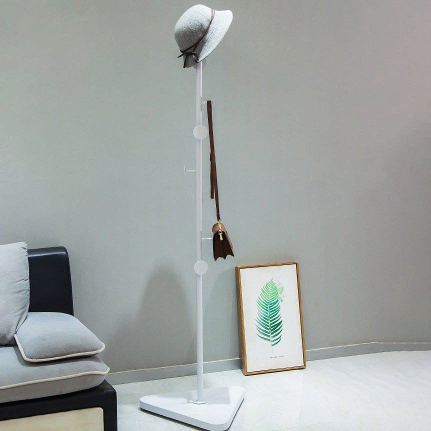Contemporary Coat Rack Coat Hooks Metal Coat Rack with Triangular Base
