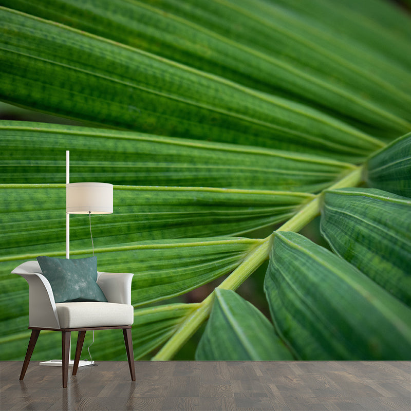 Vintage Wall Mural Tropical Plant Leaf Pattern Drawing Room Wall Mural