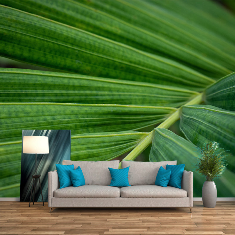 Vintage Wall Mural Tropical Plant Leaf Pattern Drawing Room Wall Mural