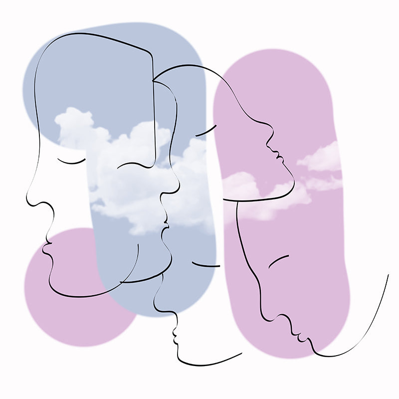 Modern Style Illustration Wall Mural Wallpaper Line Art Bedroom Wall Mural