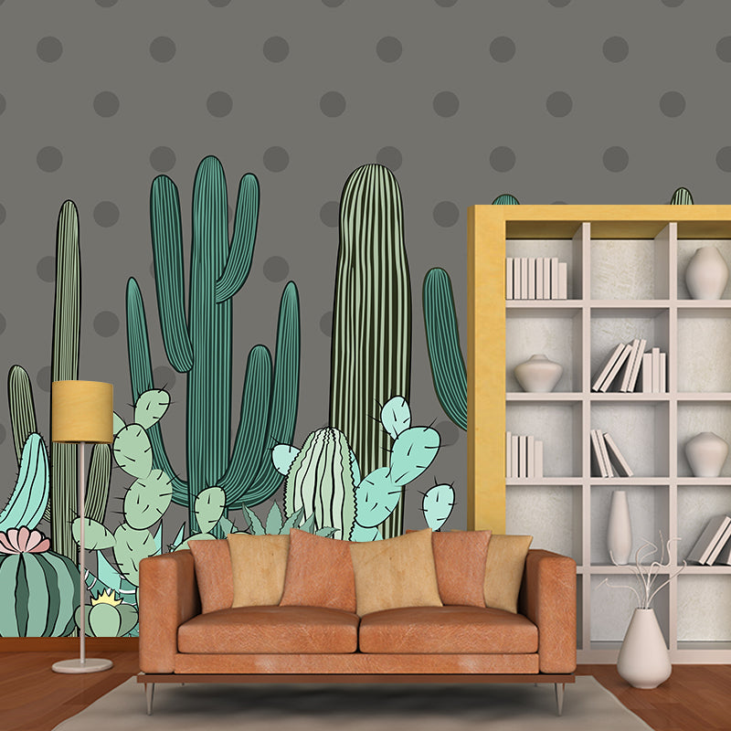 Washable Illustration Mural Wallpaper Plants Indoor Wall Mural