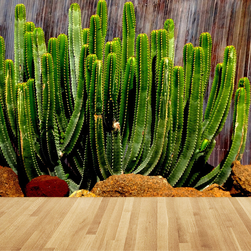 Fashionable Wall Mural Cactus Printed Drawing Room Wall Mural