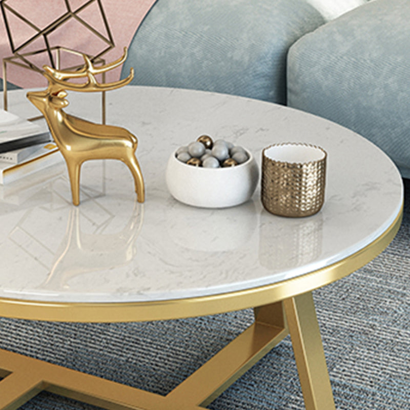 Modern Minimalist Coffee Table Round Coffee Table for Living Room