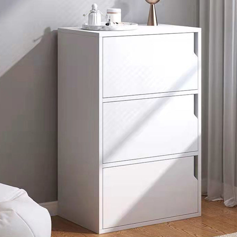 Contemporary Wooden Side Cabinet with Storage Shelves and Doors