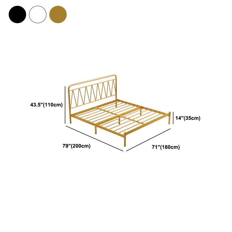 Open-Frame Metal Bed 43.30 Inch High Wire-Grid Rectangular Bed Frame