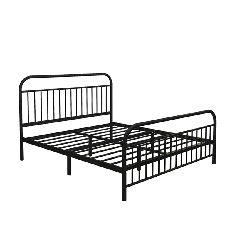 78.74-inch Wide Standard Bed with Headboard and Legs ,Solid Color