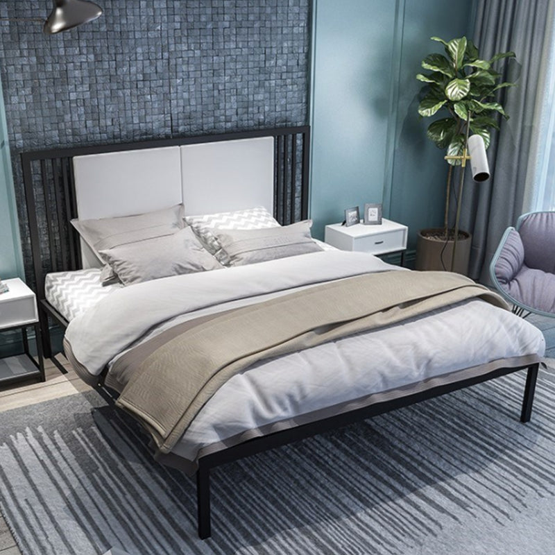 Metal Bed Frame Set Modern 79" L Wire-Grid Open-Frame Bed with Headboard