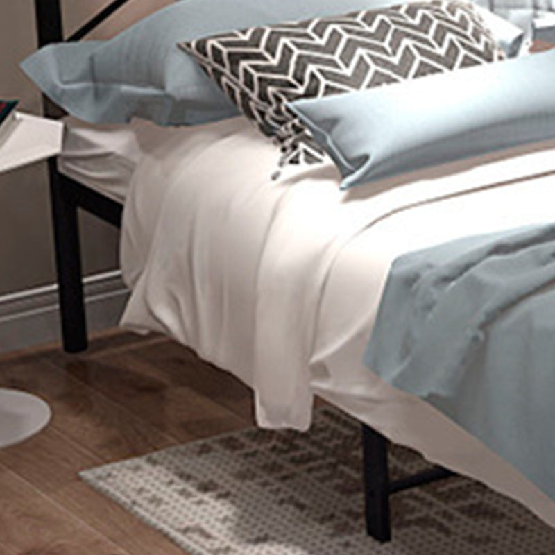 Wire-Grid Open-Frame BedIron Bed Frame with Headboard 39 inch