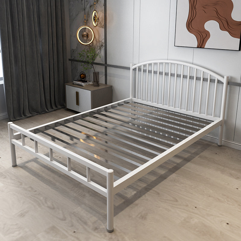 Queen Size Contemporary Metal Bed,40.15 " with Metal Legs Bed