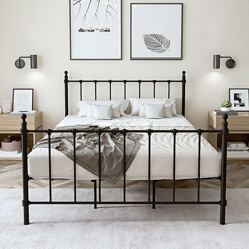 Poster Metal Bed 41 inch With Headboard and Footboard Rectangular Headboard