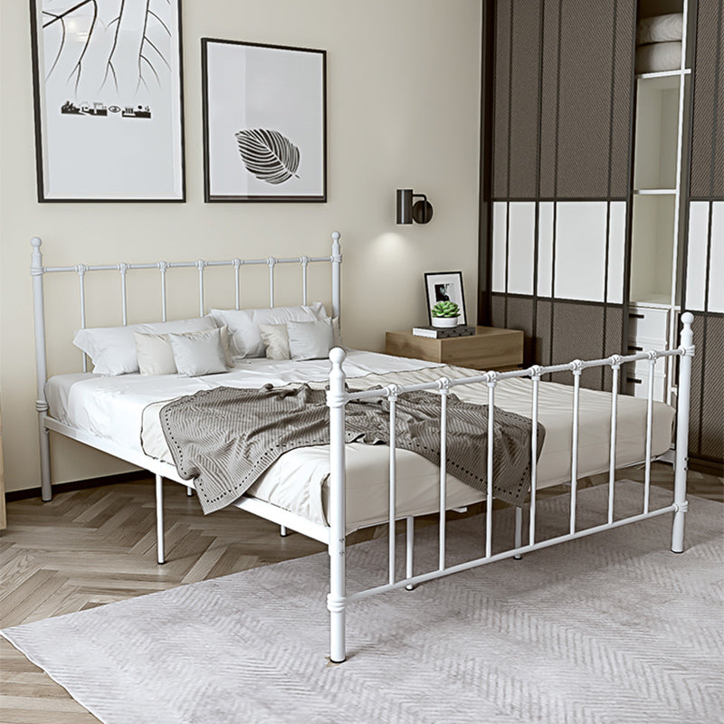 Poster Metal Bed 41 inch With Headboard and Footboard Rectangular Headboard