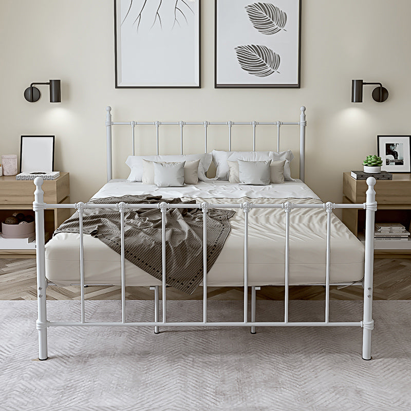 Poster Metal Bed 41 inch With Headboard and Footboard Rectangular Headboard