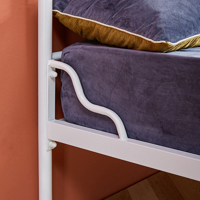 49.21" Modernism Metal Bed with Headboard Low Profile Standard Bed