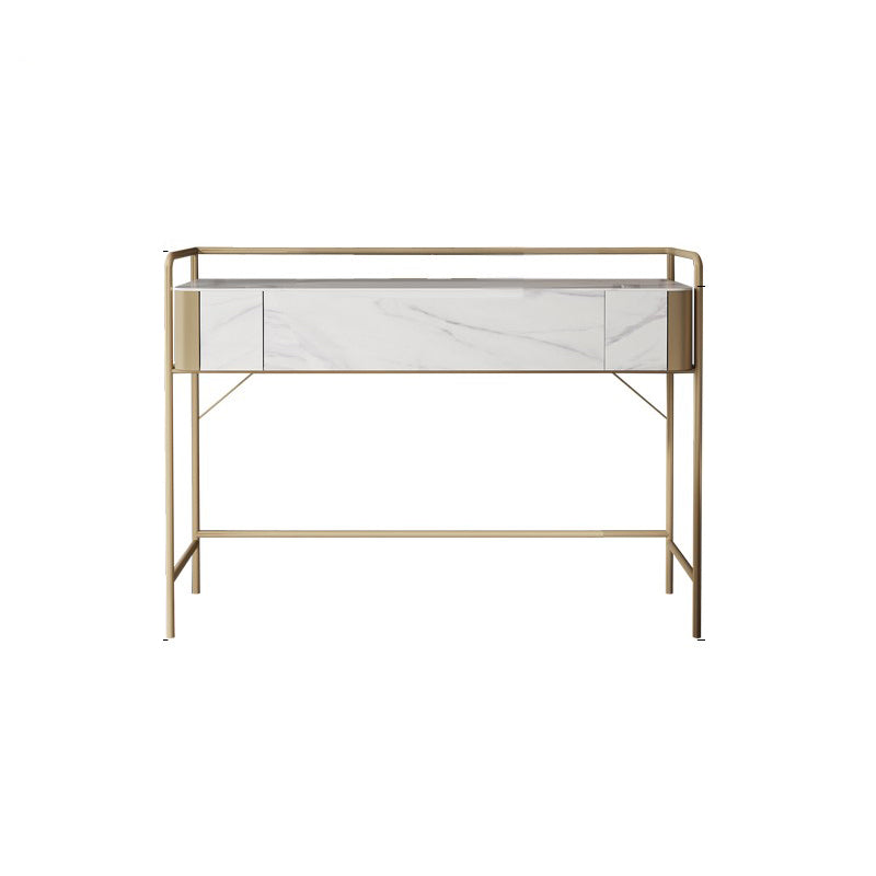 1 Storage Drawer Make-up Vanity Metal and Stone Dressing Table