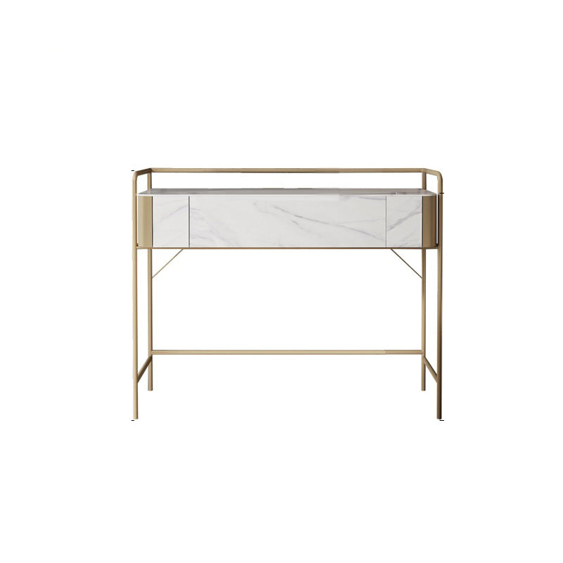 1 Storage Drawer Make-up Vanity Metal and Stone Dressing Table