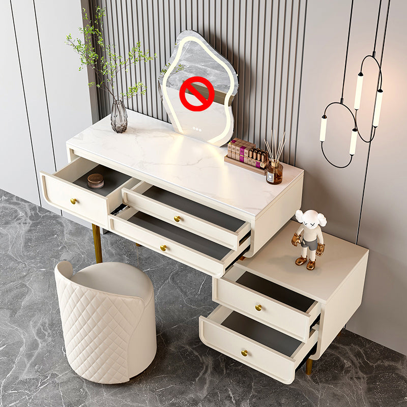 Luxurious Make-up Vanity 3/5 Drawers Stain Resistant Dresser